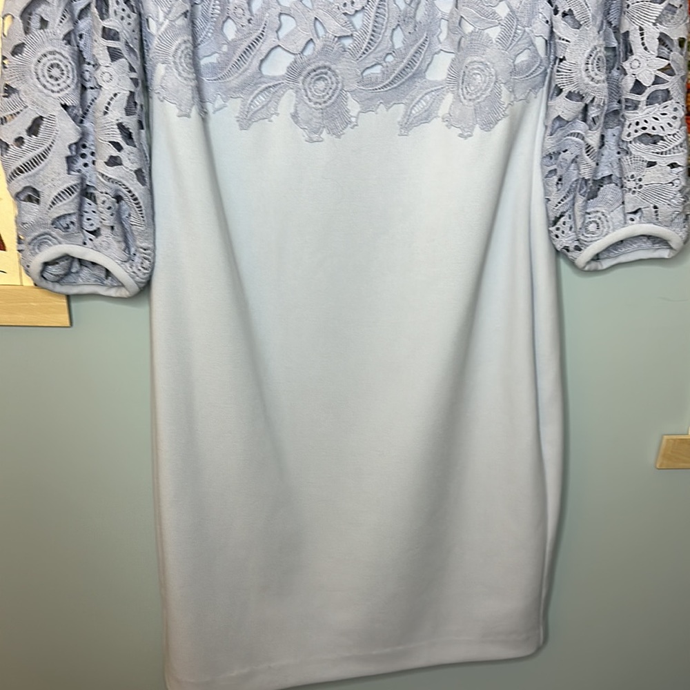Lauren Ralph Lauren Lace Sheath Dress in Lilac - Picture 3 of 6
